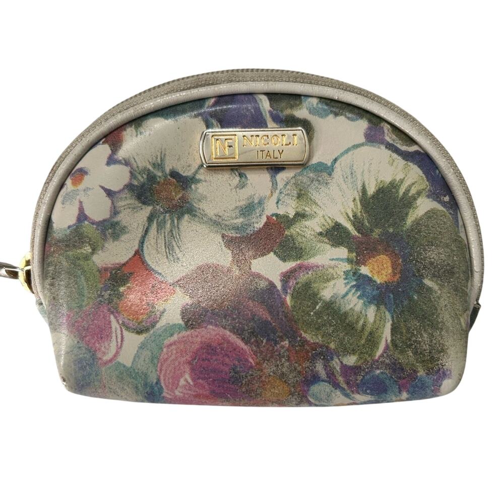 Nicoli Italy Floral Women's Coin Purse Multicolor